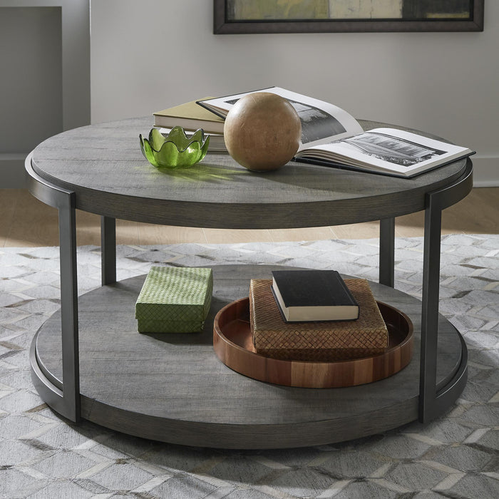 Modern View Round Cocktail Table Base image