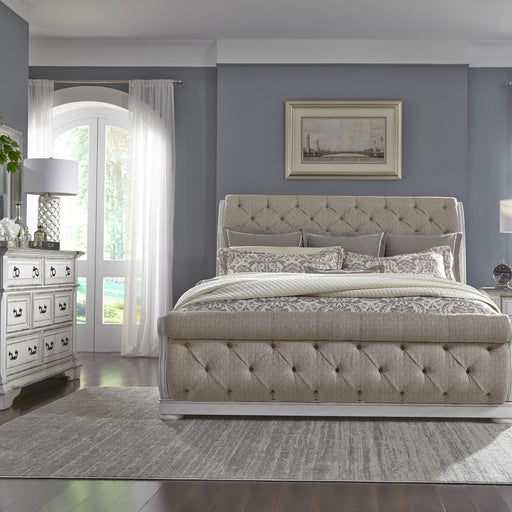 Abbey Park King Uph Sleigh Bed, Dresser & Mirror image