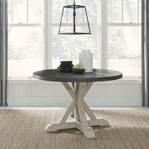 Willowrun Round Single Pedestal Table Top image