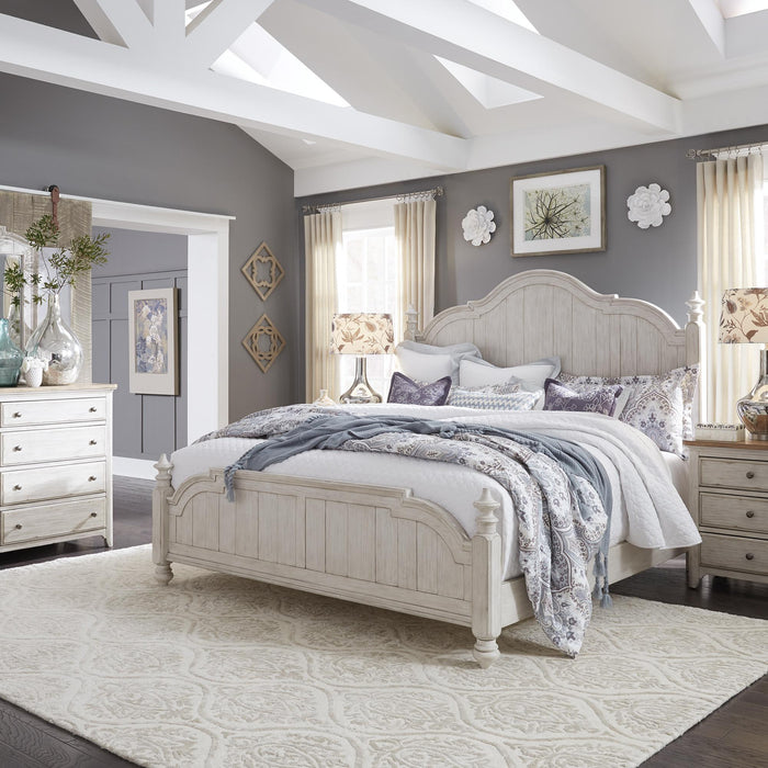 Farmhouse Reimagined Queen Poster Bed, Dresser & Mirror, Nightstand image