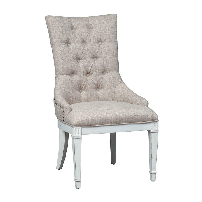 Liberty Furniture Abbey Park Hostess Chair in Antique White (Set of 2) image