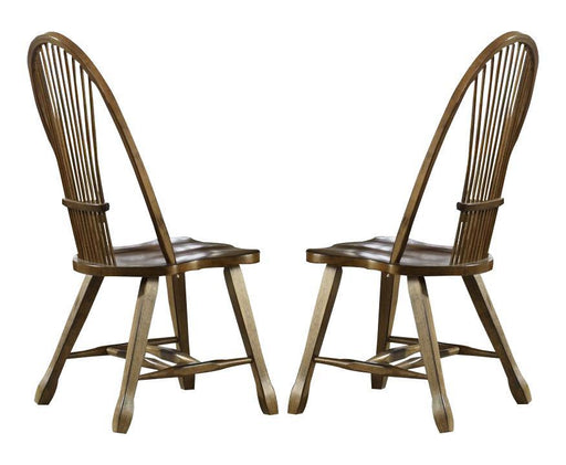 Liberty Furniture Treasures Sheaf Back Side Chair in Rustic Oak Finish (Set of 2) image