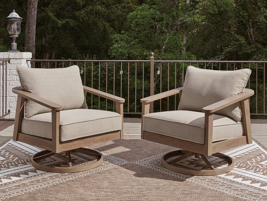 Harmony Headlands Outdoor Swivel Lounge with Cushion
