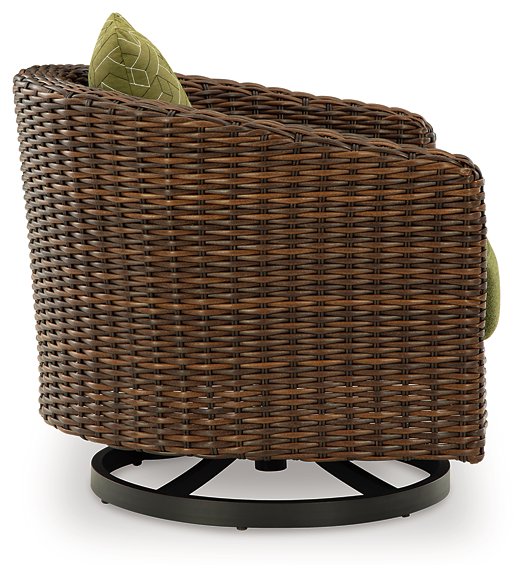 Horizon Hall Outdoor Swivel Lounge Chair with Cushion