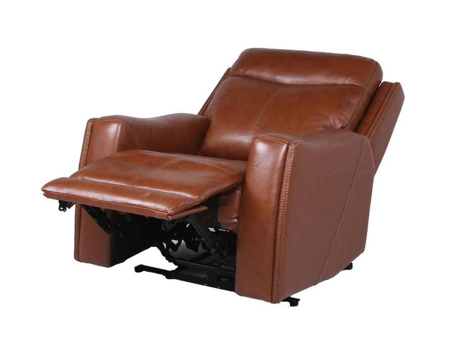 Steve Silver Natalia Leather Dual Power Recliner in Coach