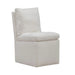 Accent Dining Accent Dining Chair w/ Casters - Ivory image