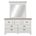 Allyson Park Panel Bed, Dresser & Mirror image