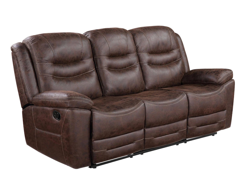 Steve Silver Stetson Manual Reclining Sofa w/ Dropdown Table in Merlot