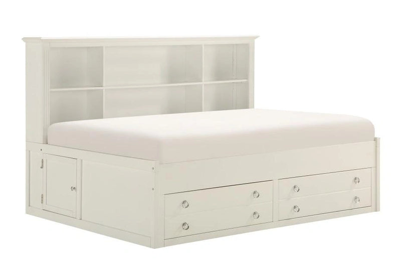 Meghan Twin Lounge Storage Bed in White 2058WHPRT-1*