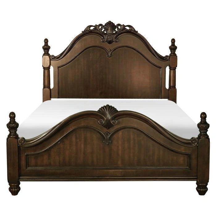 Mont Belvieu King Panel Bed in Dark Cherry 1869K-1EK*