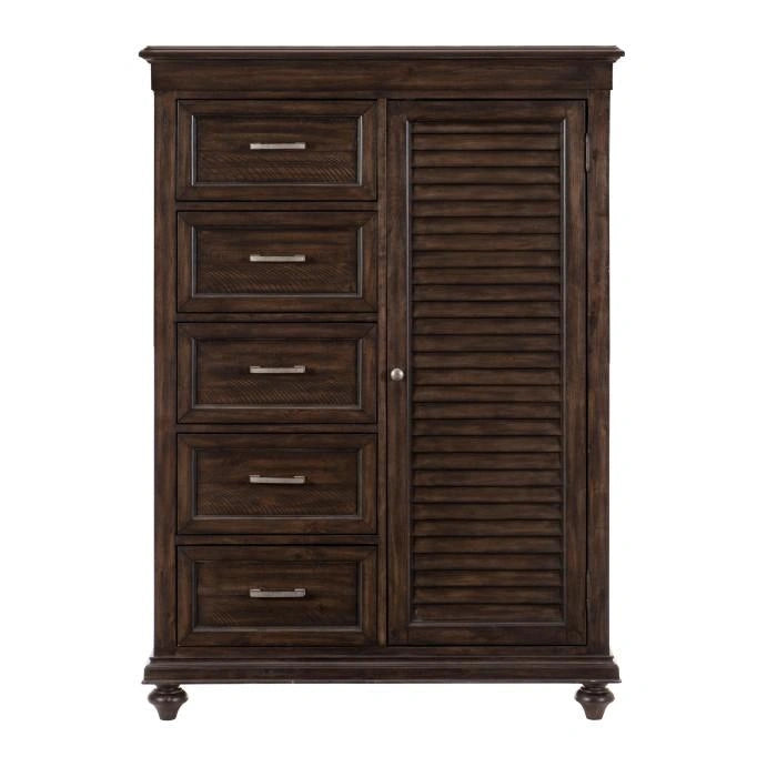 Cardona Wardrobe Chest in Driftwood Charcoal 1689-10