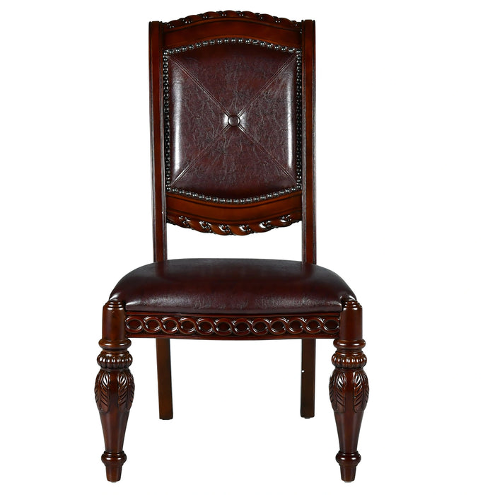 Steve Silver Antoinette Side Chair (Set of 2) in Rich Cherry