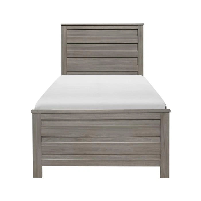 Waldorf Twin Panel Bed in Dark Gray 1902T-1*