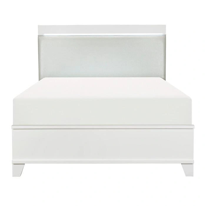 Kerren King Platform Bed in White 1678WK-1EK*