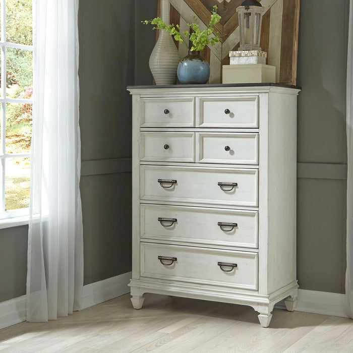 Allyson Park King California Panel Bed, Dresser & Mirror, Chest, Night Stand image