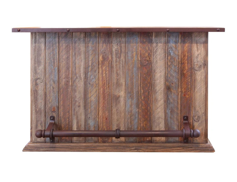 Antique Multicolor 1 Drawer, 2 Shelves and 2 Doors Bar