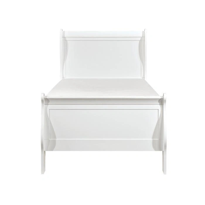 Mayville Twin Sleigh Bed in White 2147TW-1