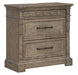 Liberty Furniture Town & Country Bedside Chest w/ Charging Station in Dusty Taupe image