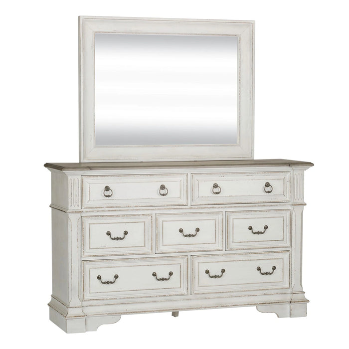 Abbey Park Panel Bed, Dresser & Mirror, Chest, Night Stand image
