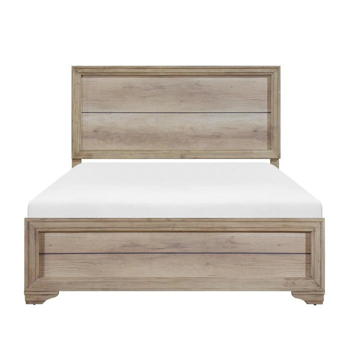 Lonan Queen Panel Bed in Natural 1955-1*