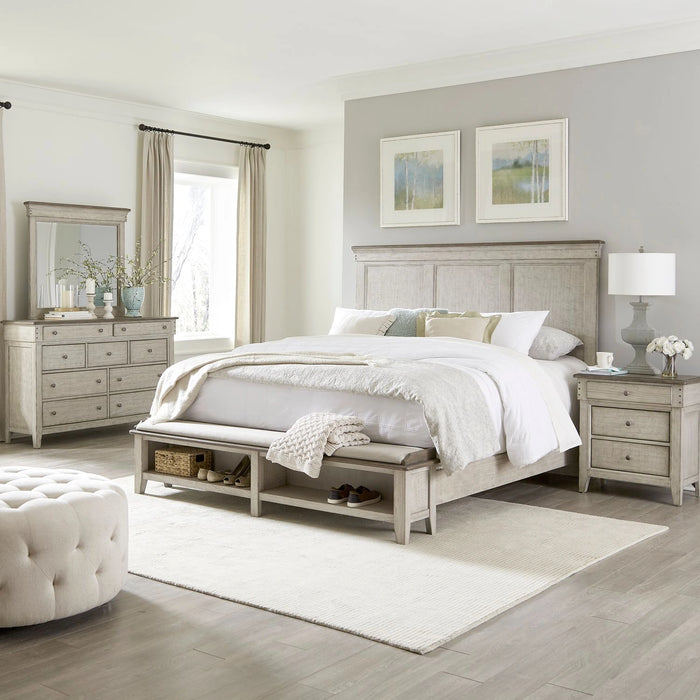 Ivy Hollow Queen Storage Bed, Dresser & Mirror, Night Stand image