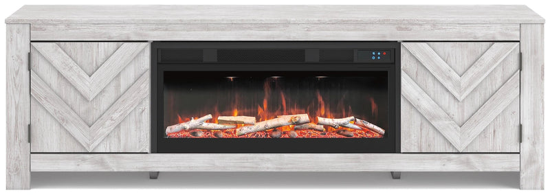 Cayboni 71" TV Stand with Electric Fireplace