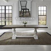 River Place Opt 7 Piece Trestle Table Set image