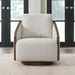 Nora Uph Swivel Accent Chair - Dark Brown image