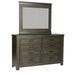 Thornwood Hills Panel Bed, Dresser & Mirror, Night Stand image