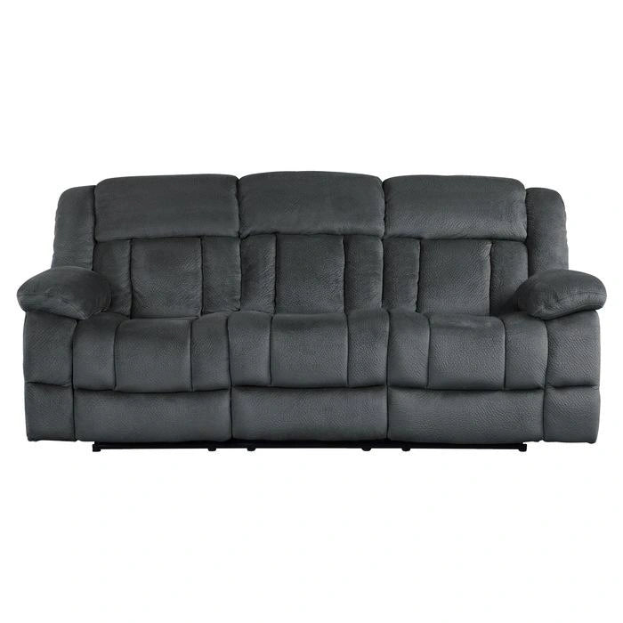 Laurelton Double Reclining Sofa in Charcoal 9636CC-3