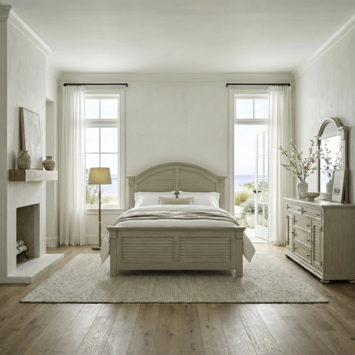 Summer House Queen Panel Bed, Dresser & Mirror image