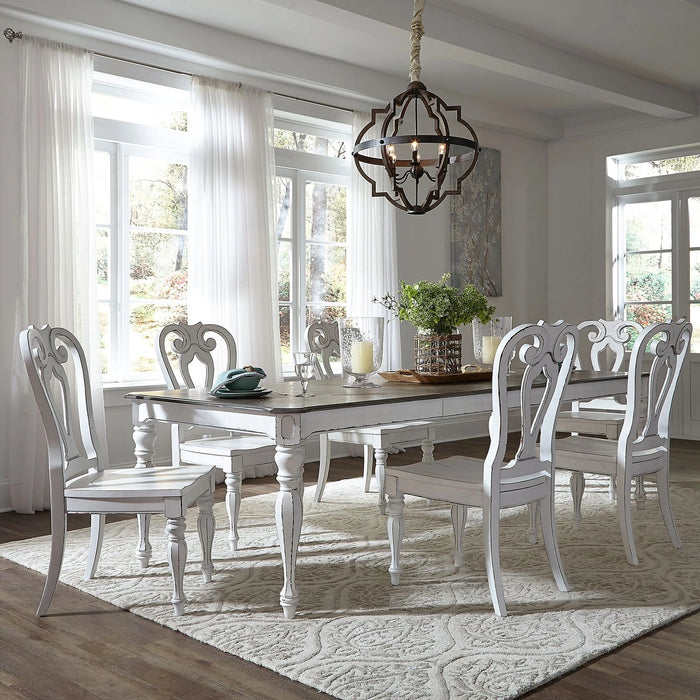 Magnolia Manor Opt 7 Piece Leg Table Set image