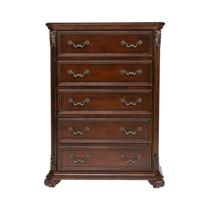 Messina Estates Poster Bed, Dresser & Mirror, Chest image