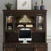 Brayton Manor Jr Executive Credenza Hutch in Cognac image