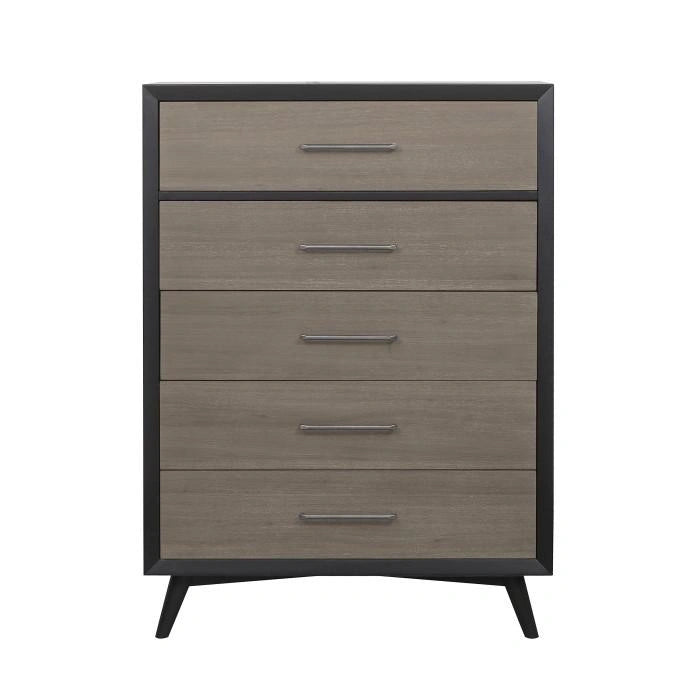 Raku 5 Drawer Chest in Gray 1711-9