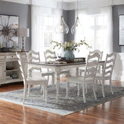 Magnolia Manor 7 Piece Leg Table Set image