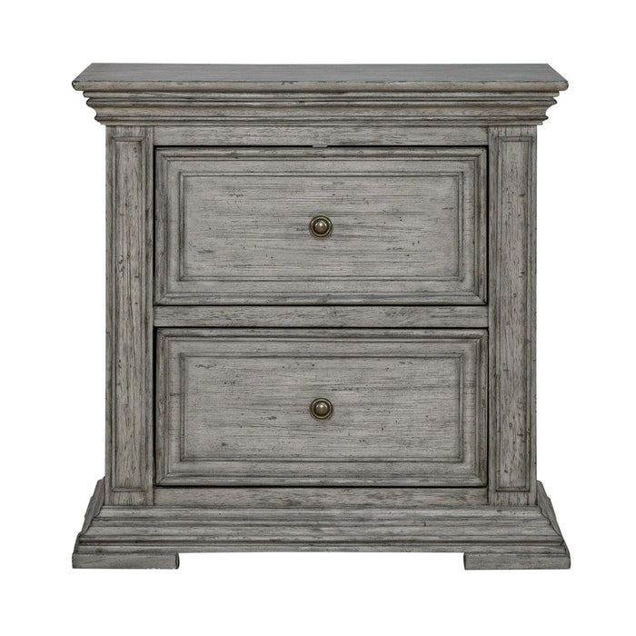 Big Valley 2 Drawer Night Stand w/ Charging Station image