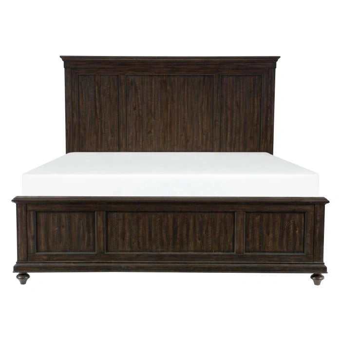 Cardona King Panel Bed in Driftwood Charcoal 1689K-1EK*