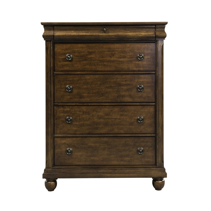 Rustic Traditions Sleigh Bed, Dresser & Mirror, Chest, Night Stand image
