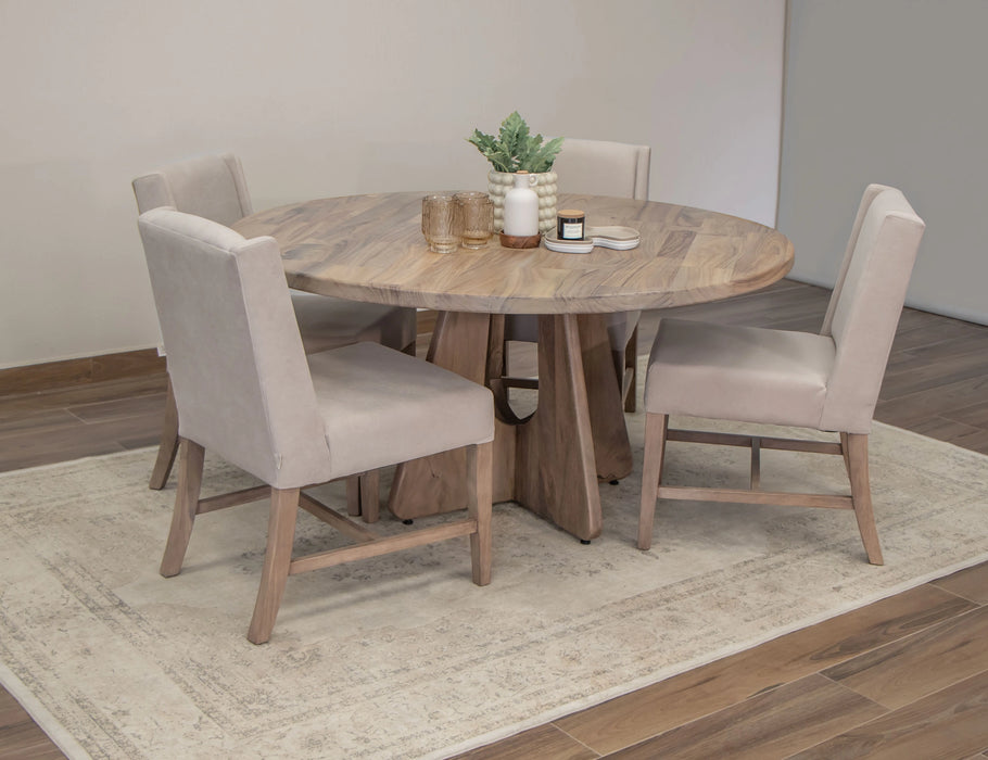 Natural Parota Round Dining Table