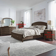 Avalon King Panel Storage Bed, Dresser & Mirror image