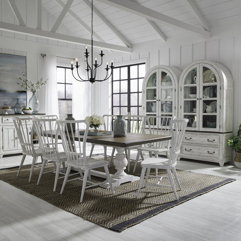 River Place 9 Piece Trestle Table Set image