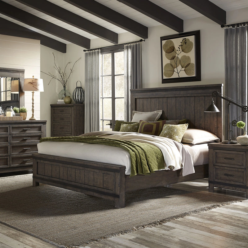 Thornwood Hills King California Panel Bed, Dresser & Mirror, Chest, Night Stand image