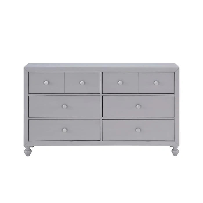 Wellsummer 6 Drawer Dresser in Gray 1803GY-5