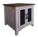 Pueblo Gray End Table 2 Doors image