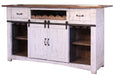 Pueblo White 2 Drawers, 2 Shelves & 2 Doors Bar image