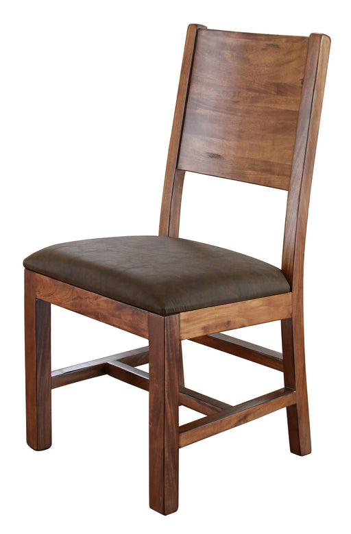 Parota Chair w/Solid Wood - Faux Leather Seat** image