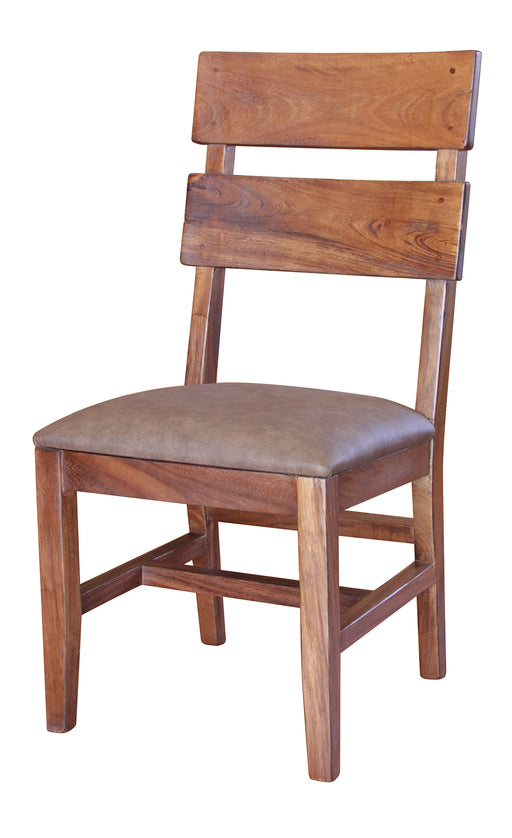 Parota Chair w/ Solid wood - Faux Leather Seat** image