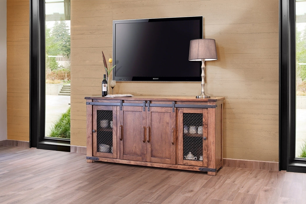 Parota 70" TV Stand w/4 Doors & Shelves image