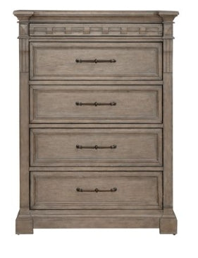 Liberty Furniture Town & Country 5 Drawer Chest in Dusty Taupe